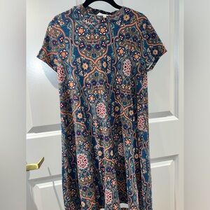 Pink Rose brand floral dress size medium womens